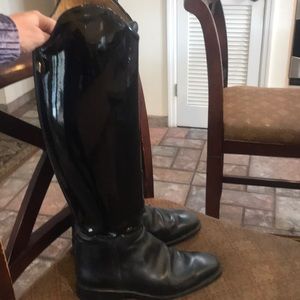 Koenig dressage boots size 8 black patent